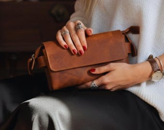 Leder Clutch Tasche mit Magnetverschluss Versteckte Tasche Reißverschluss Fach Organizer Reise Brieftasche für Männer und Frauen