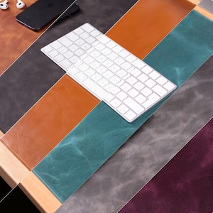 Custom Sized Leather Desk Mat - High-Quality Leather Desk Mat – Personalize Your Office Space -  Custom Size Desk Pad for Home Office
