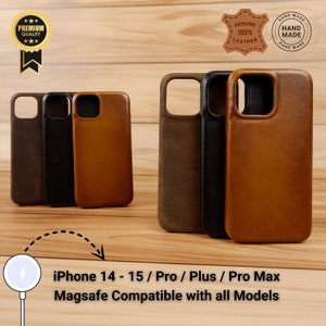 Custodia per iPhone 14-15 / Pro / Plus / Pro Max in vera pelle con design speciale e personalizzabile compatibile con Magsafe per Halloween