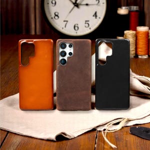 Custodia in pelle per Samsung Galaxy S25/S25+ Plus/S25 Ultra, sottile cover posteriore foderata in pelle scamosciata, protezione magnetica per telefono con ricarica wireless
