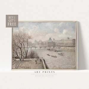 Vintage Cityscape Painting | Paris Art Print | French Cityscape Prints |European Cityscape Painting PRINTABLE | Cityscape Oil Painting | 996