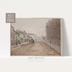 Vintage Cityscape Painting | Paris Art Print | French Cityscape Prints |European Cityscape Painting PRINTABLE | Cityscape Oil Painting | 995