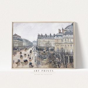 Vintage Cityscape Painting | Paris Art Print | French Cityscape Prints |European Cityscape Painting PRINTABLE | Cityscape Oil Painting | 997