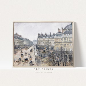 Paris Cityscape Painting | Vintage Art Print | French Cityscape Prints |European Cityscape Painting PRINTABLE | Cityscape Oil Painting | 997