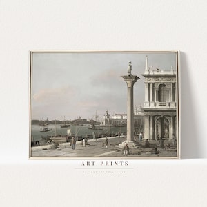 Venice Cityscape Painting | Vintage Canal Art Print | Italian Cityscape Prints |Cityscape Painting PRINTABLE | Cityscape Oil Painting | 312