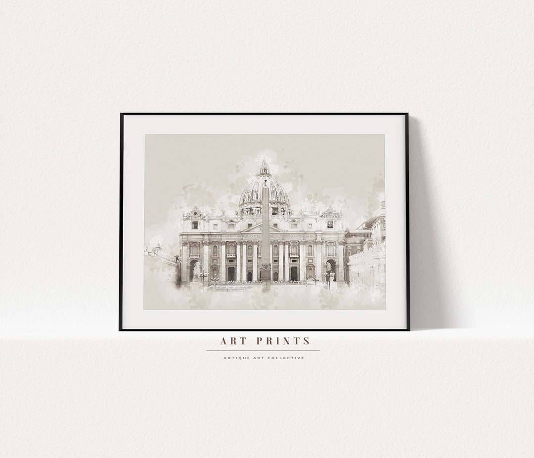 Architecture Drawing vintage Architectural Drawing PRINTABLE Sketch