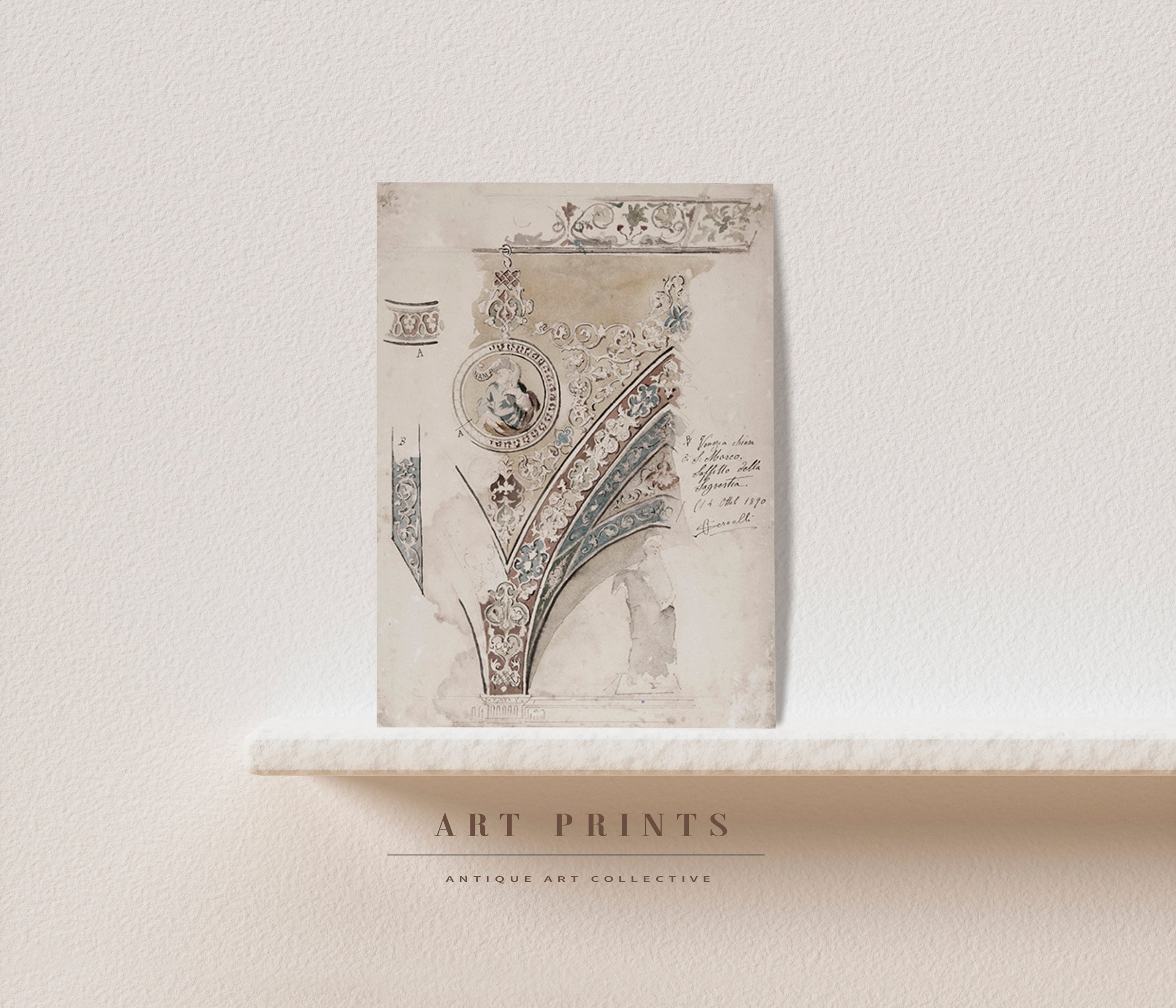 じゅん Architecture Drawing |vintage Architectural Drawing