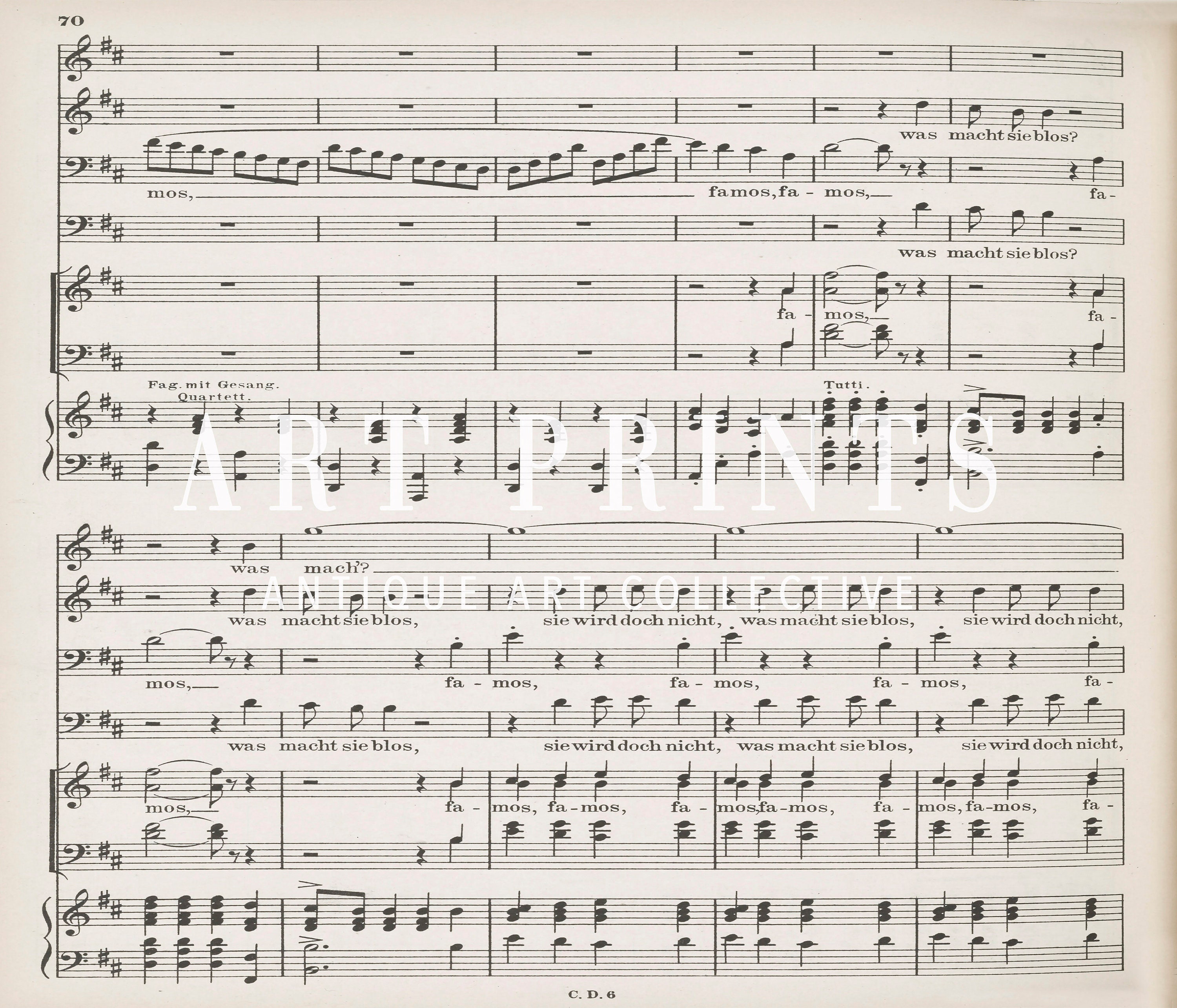 Vintage Sheet Music Print Printable Old Music Pages Musical Scores ...