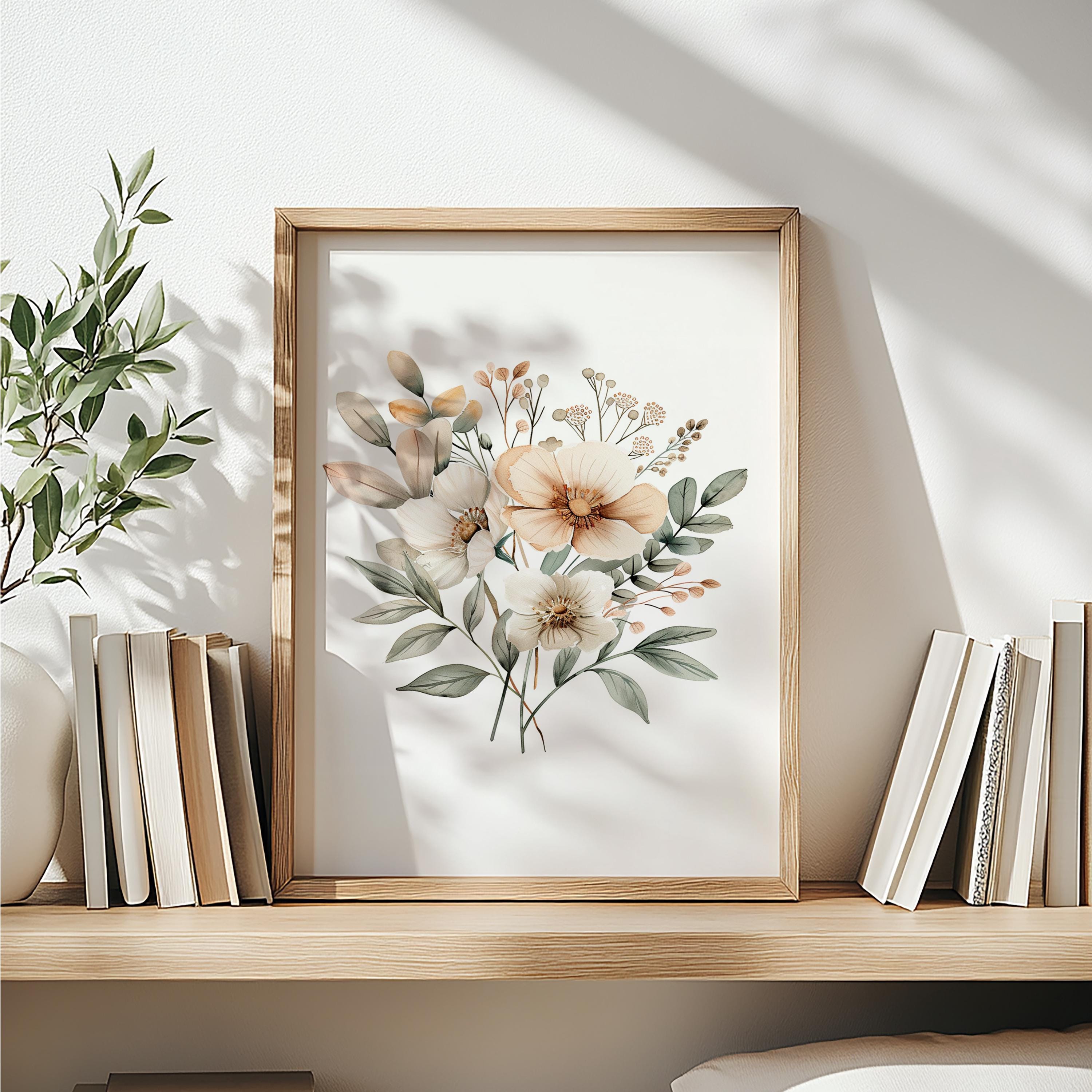 Set of 3 Wildflowers |vintage Botanical Watercolor Wall Art Print