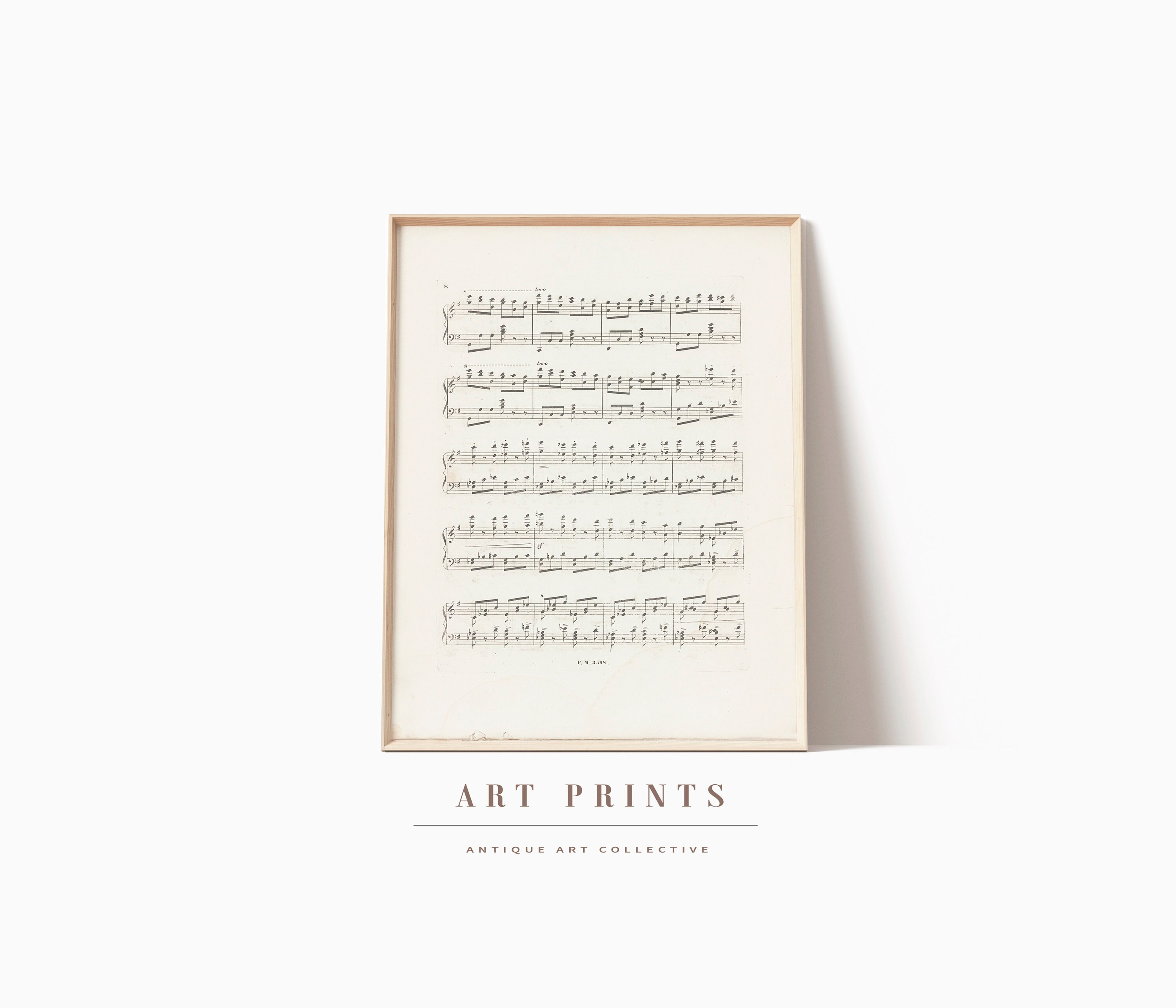 Vintage Sheet Music Print Printable Old Music Pages Musical Scores ...