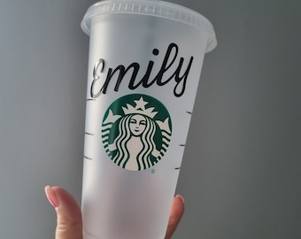 Starbucks Personalised Cold Cup Add A Name With Lid And Straw