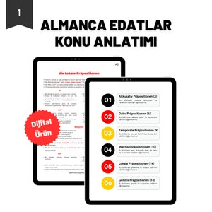 Tüm Almanca Edatlar A1-B1 Edatlar Konu Anlatimi, 500 Soru, Cevap Anahtari afbeelding 5