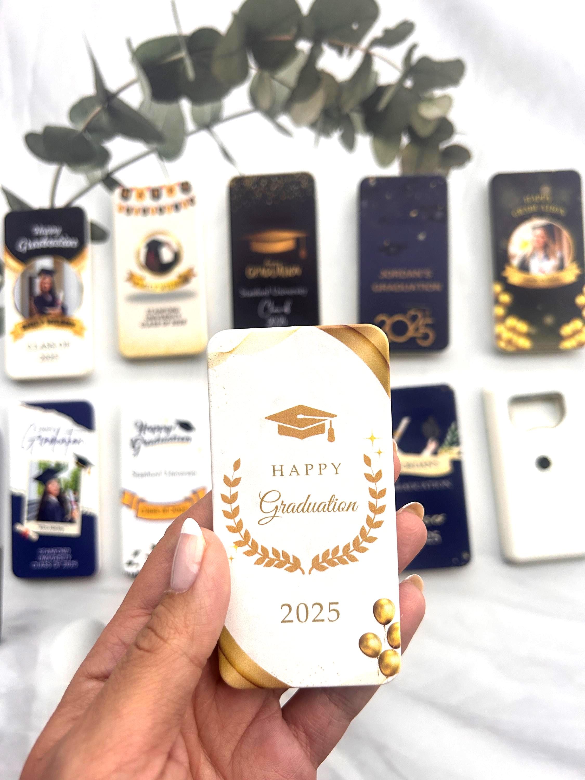 Personalized Graduation Bottle Opener Magnet – Class of 2026 Party ...