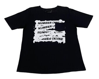 Vintage NUMBER NINE Japanese Brand T-shirt - Etsy