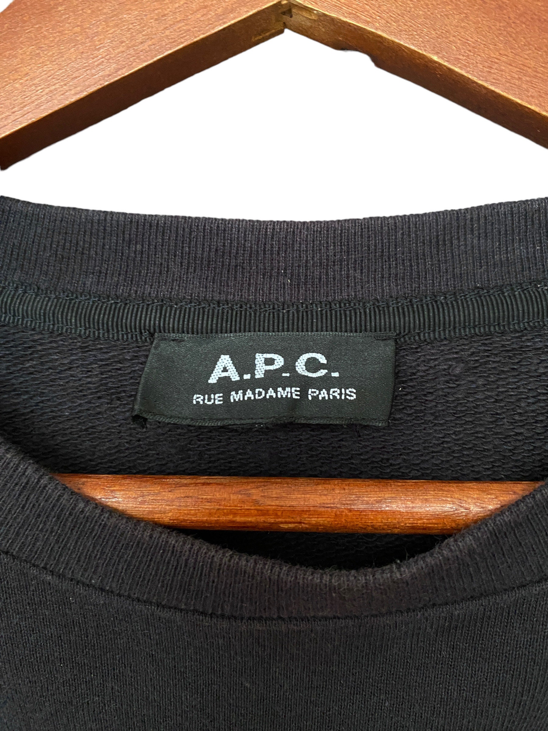 Rare Design Vintage Japanese Brand A.P.C Sweatshirt 1990s - Etsy