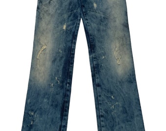 Diesel Industry Junnie Vintage Low Rise Bootcut Flared Jeans / Y2K