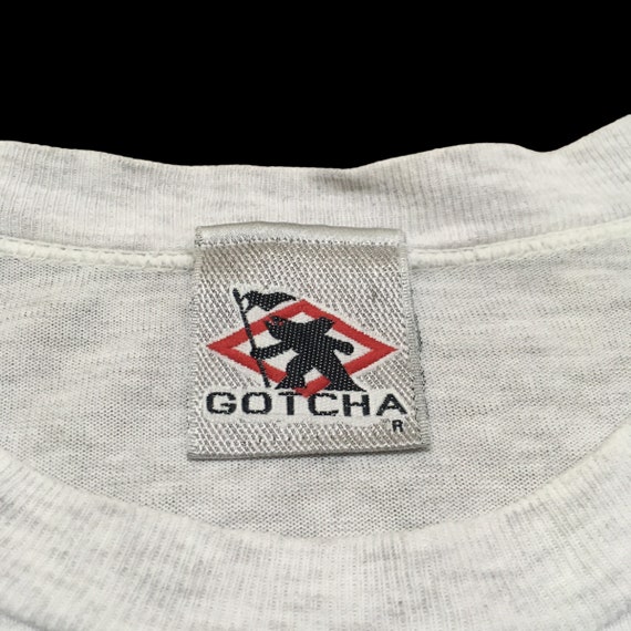 Rare Design Vintage Streetwear Brand Gotcha T-shi… - image 6