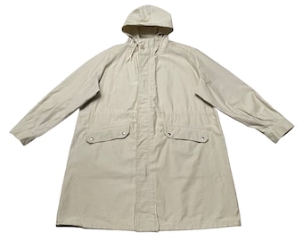 Vintage A.P.C. Hooded Parka Jacket Size S APC Blue 90s Streetwear