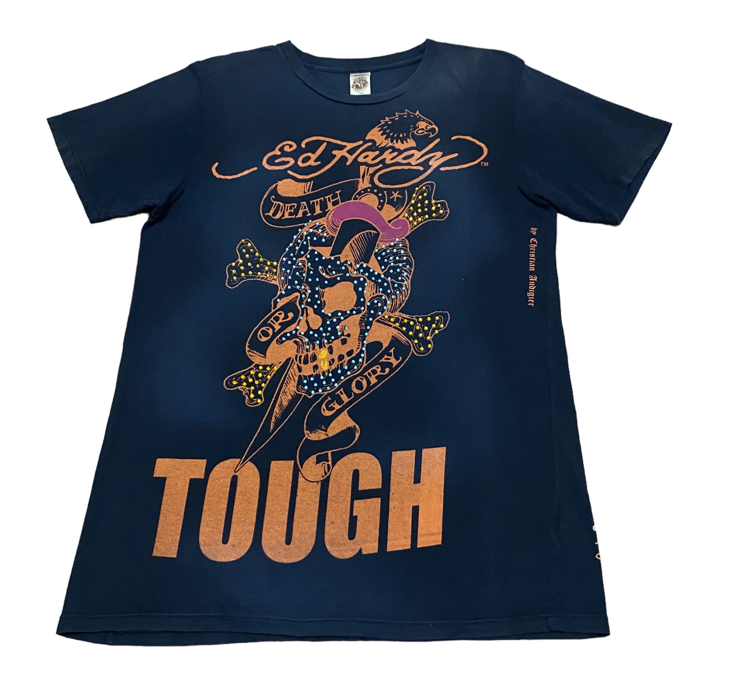 【Ed Hardy】日本未入荷 Vintage Burning Cross Tシャツ Womens Vintage Burning Cross Baby T-Shirt - Black – Ed Hardy
