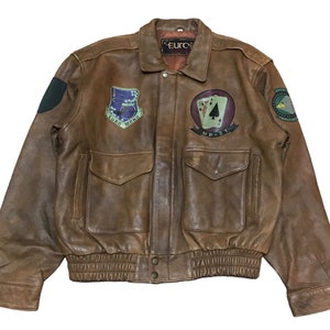 euro vintage made in Italy カウレザージャケット VALENTINO Leather Jacket Vintage French Leather Brown Orange From