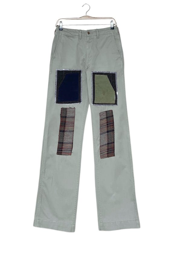 Buzz Rickson's, Rare Design Vintage Japanese Brand Buzz Rickson Patchwork Pants 1990s