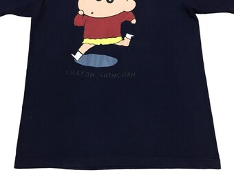 Rare Vintage Japanese Cartoon Crayon Shin Chan T-shirt 1990s - Etsy
