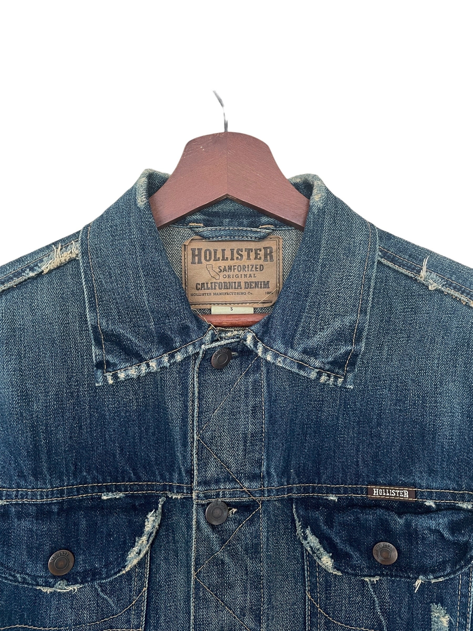 Rare Vintage Brand Hollister Denim Jacket 1990s - Etsy