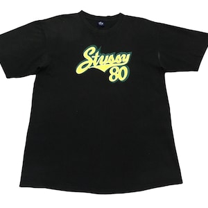 トップス old stussy shawn font T-shirt XL USA RARE!! VTG Old Signature Shawn Stussy Tribe International