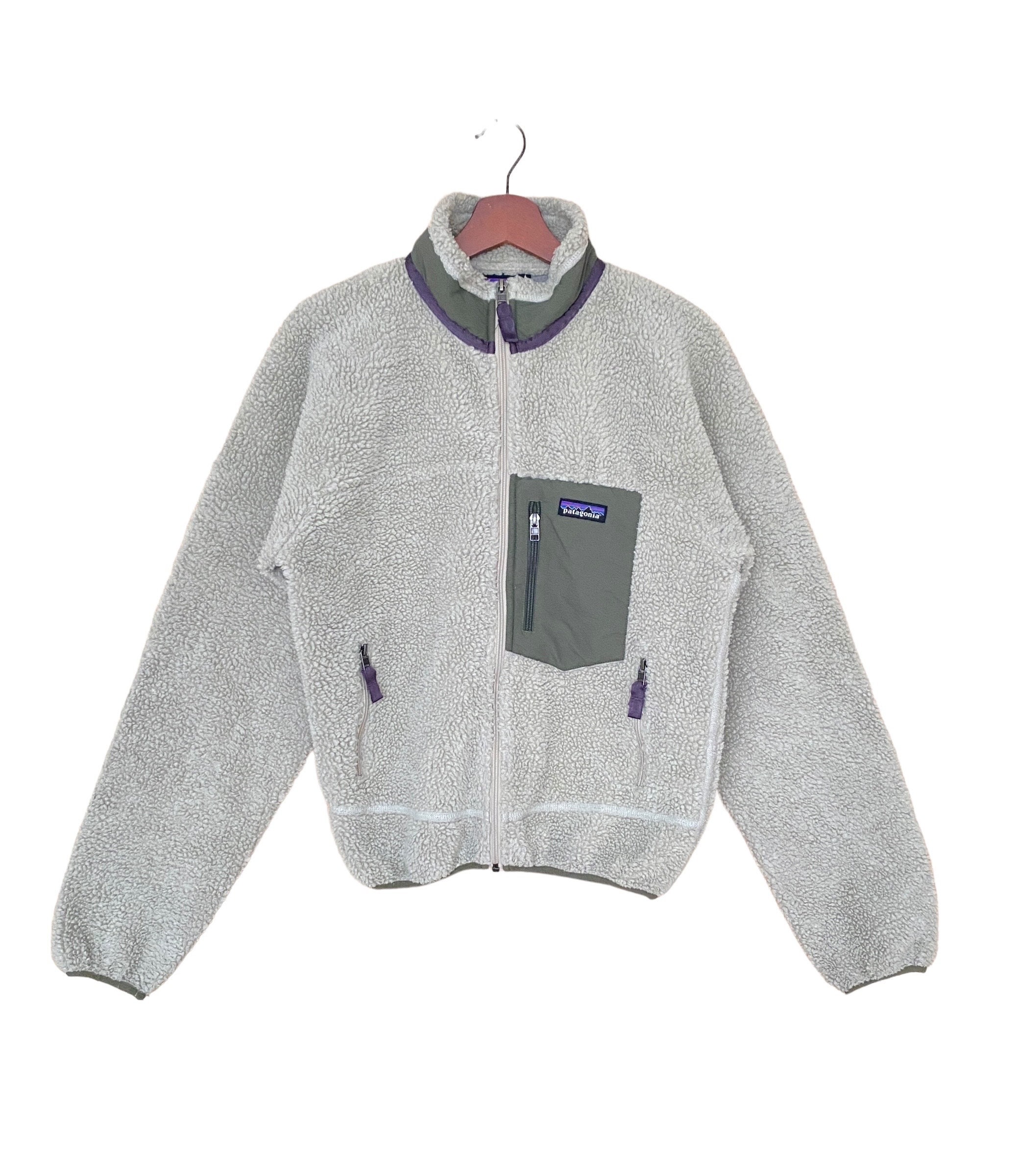 PATAGONIA Retro X 90s Fleece Jacket GRAY Vtg Fall 1998 Deep