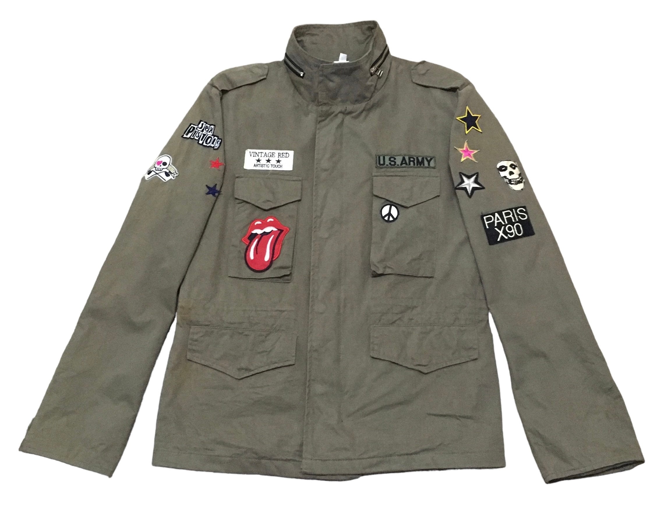 Rare Vintage Japanese Brand Attachment Patches Jacket 2000s Rare Vintage Japanese Brand Attachment Patches Jacket 2000s