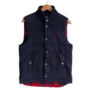 ジャケット・アウター 90s Polo by Ralph Lauren logo down vest Vintage 90's Ralph Lauren Puffer Jacket - Etsy