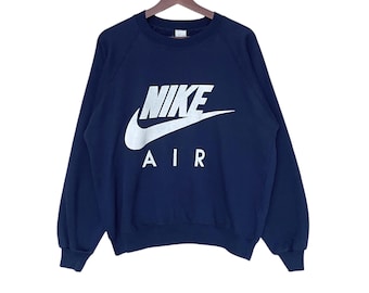 Rare Design Vintage Nike Big Logo Swoosh Sweatshirt 1990s