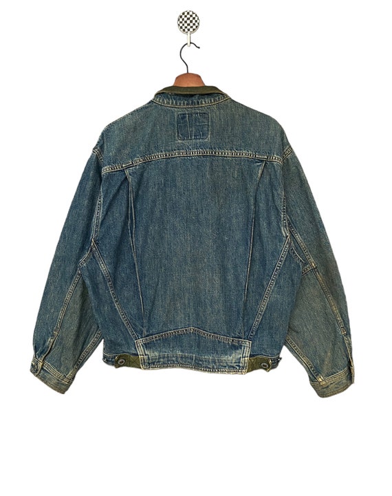 Rare Design Vintage Brand Edwin Denim Trucker Jacket 1990s Rare Design Vintage Brand Edwin Denim Trucker Jacket 1990s