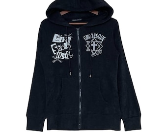 Rare Vintage Japanese Brand Ghost of Harlem Velvet Hoodie 2000s - Etsy