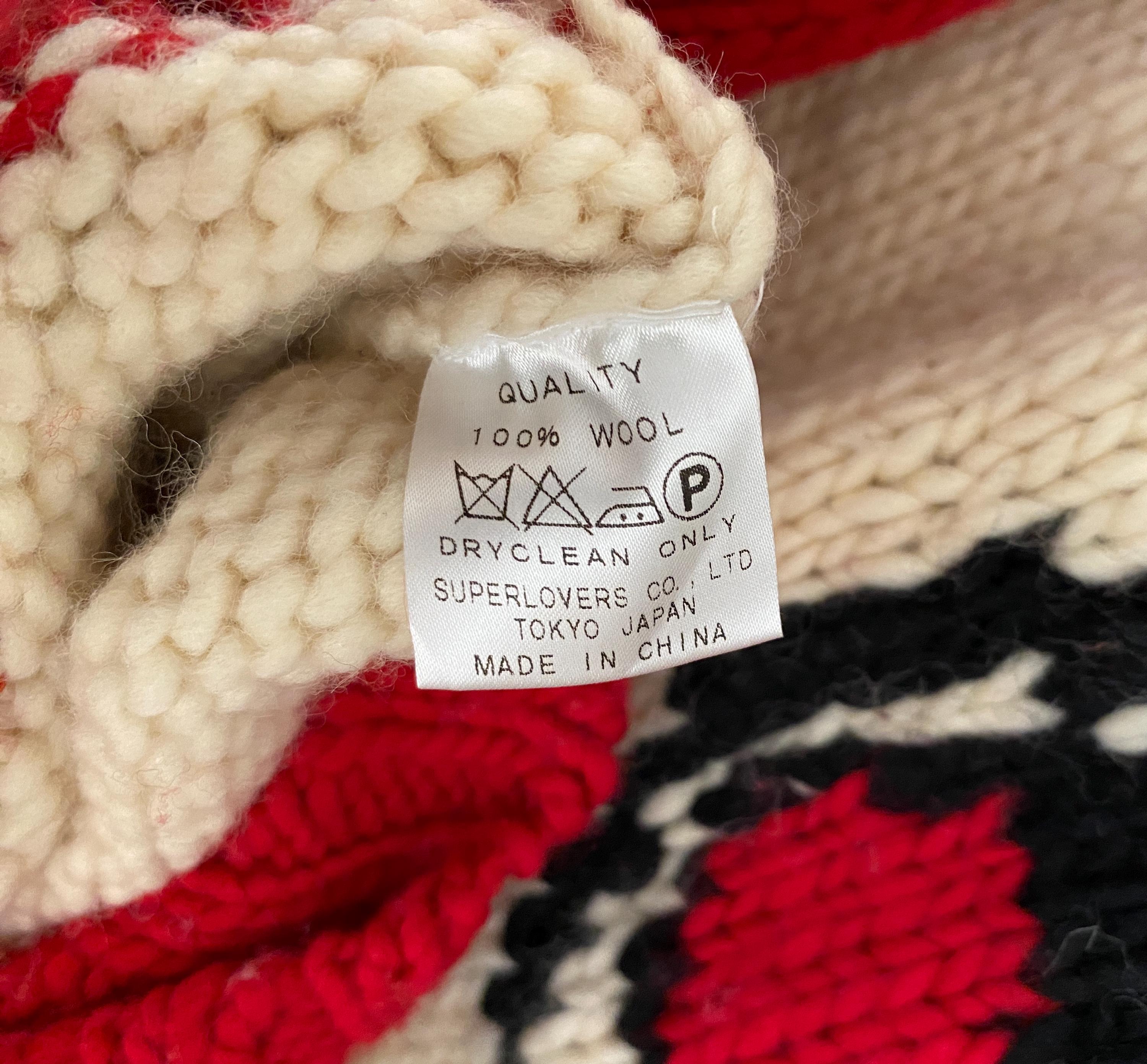 Rare Vintage Japanese Brand Lovers House Zipper Knitwear 1990s - Etsy