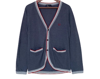 Rare Design Vintage Brand Fred Perry Cardigan 2000s