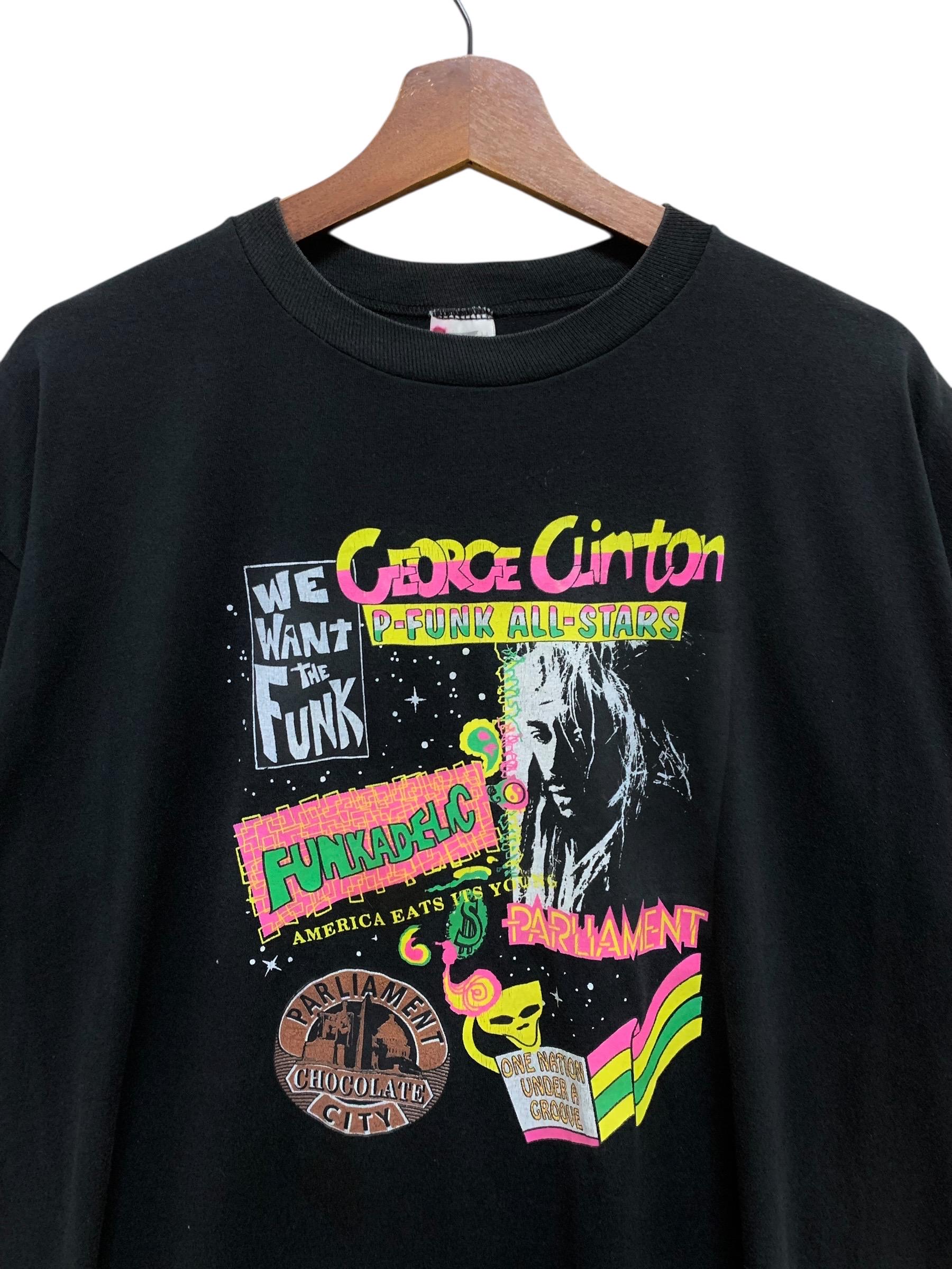 Rare Design Vintage Funk Band Parliament Funkadelic T-shirt 1990s