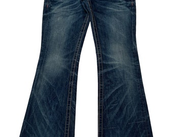 Lolita Jeans Size 25 Fits W29xl31 Japanese Low Rise Bootcut Denim
