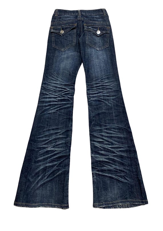 【日本入手困難】FLARED SURF JEANS IN STEEL BLUE WASH DENIM 04-26-