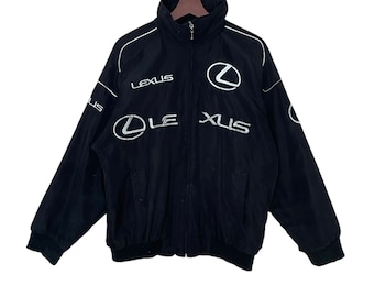 Rara giacca vintage Lexus Big Logo con logo ricamato, anni '90