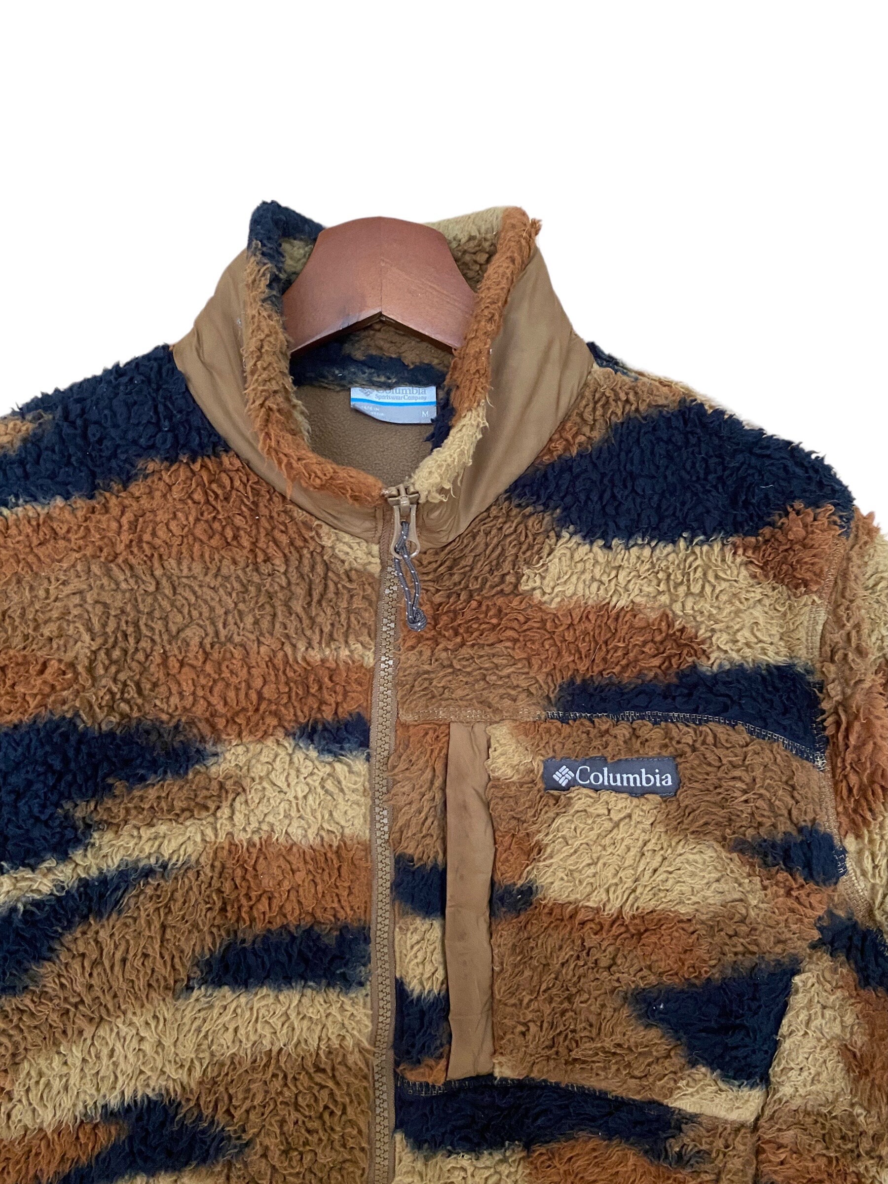 Rare Vintage Brand Columbia Camouflage Fleece Jacket 2000s - Etsy