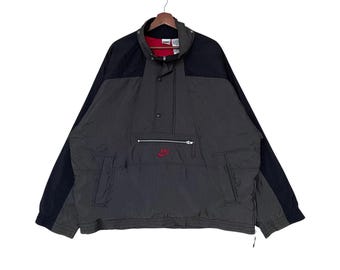 Vintage Nike Anorak Jacket, 90's Half-zip Hoodie (M) - Etsy