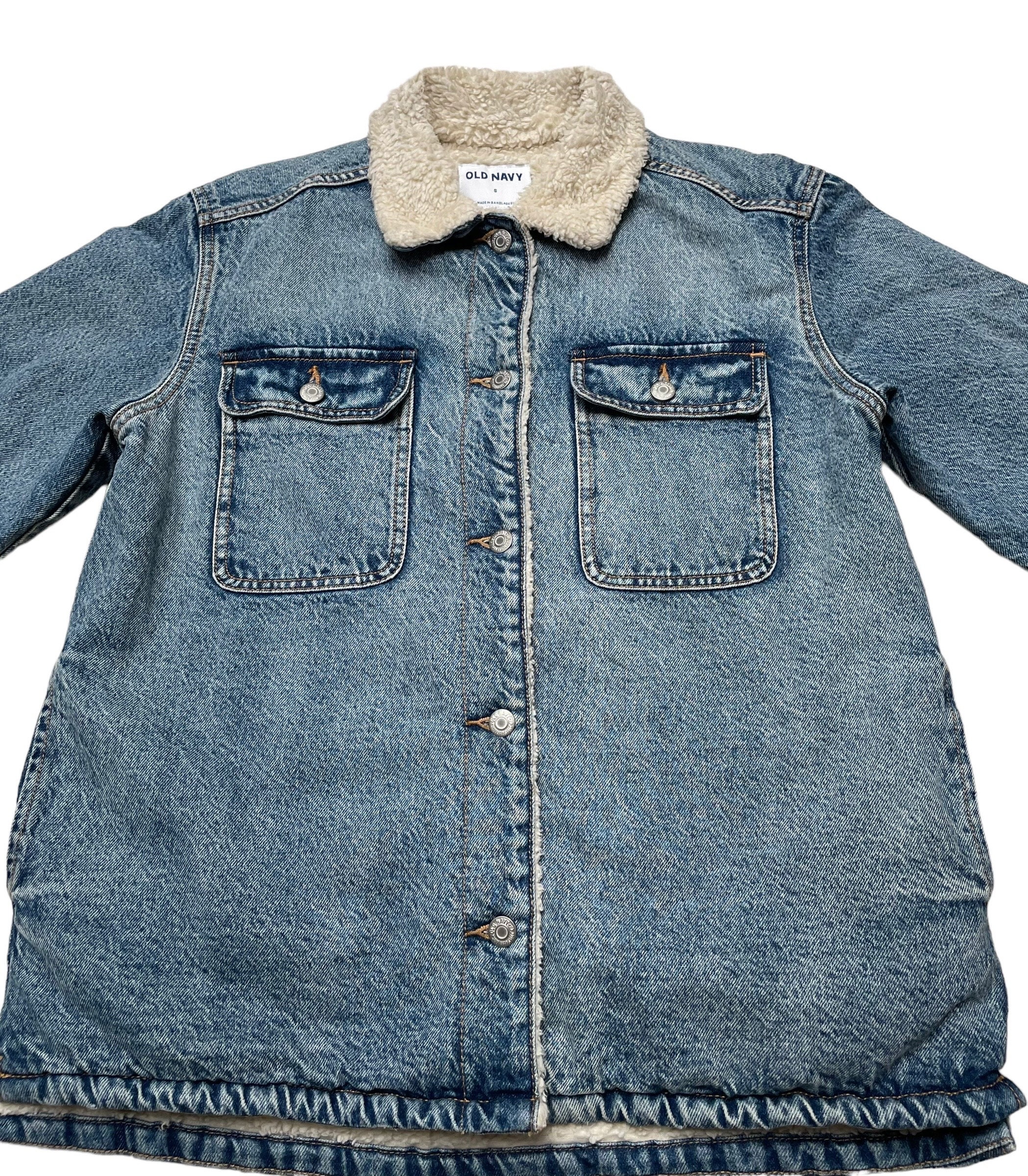 Old navy sherpa denim jacket hotsell