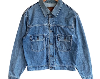 Vintage LEVI'S 507 Type 2 II Selvedge Denim Trucker Jacket Size 38