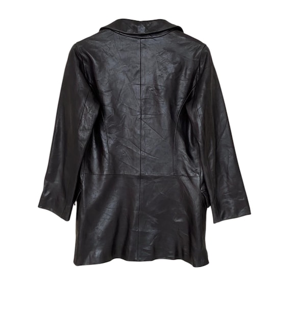 Rare Vintage Brand Agnes B Leather Trench Coat 1990s - Etsy