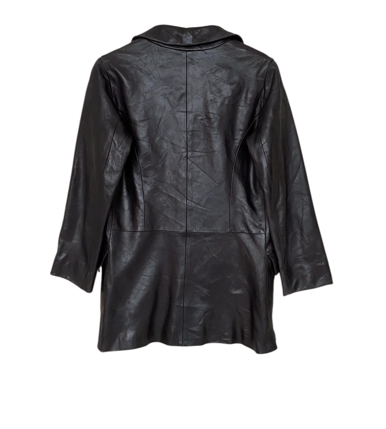 Rare Vintage Brand Agnes B Leather Trench Coat 1990s - Etsy