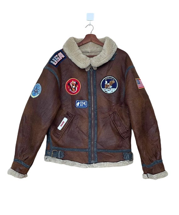 archive】90´s BOMBER FLIGHT FUR JACKET