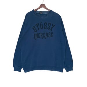 Rare Design Vintage Brand Stussy Big Logo Sweatshirt 2000s
