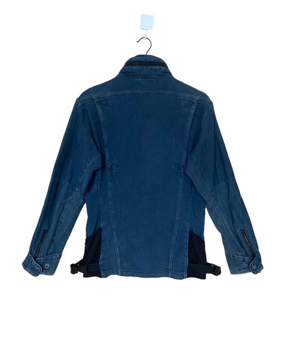 Rare Vintage Japanese Brand Fieldcore Tactical Denim Jacket 1990s