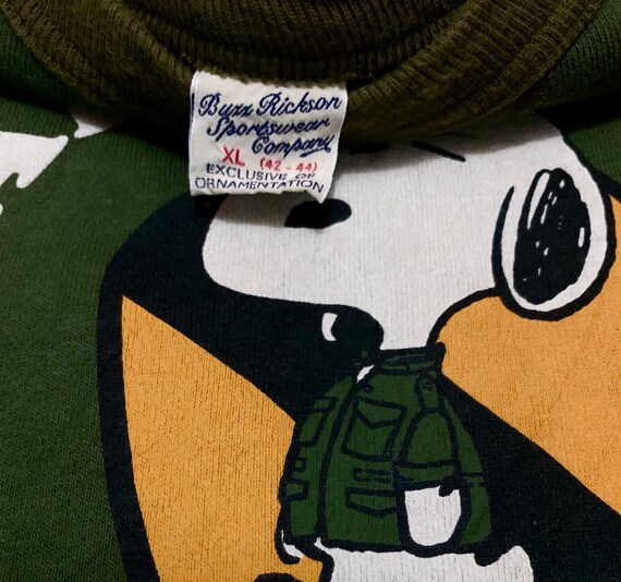 Rare Vintage Brand Buzz Rickson's Snoopy Sweatshirt 1990s - Etsy